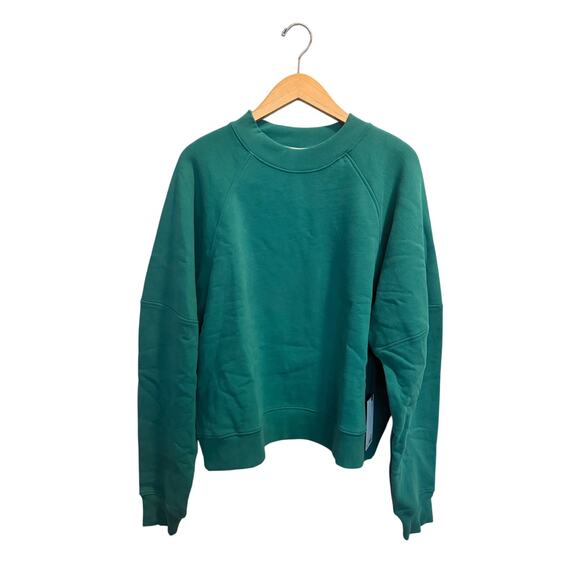 LABEL Go-To Crew Sweatshirt Women’s Size XL Green Comfy Cozy Pullover NWT $85 - Picture 2 of 7